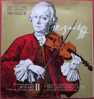 Wolfgang Amadeus Mozart Band II Bastei Musikzeitschrift Nr 25 mit 10" EP Vinyl - Bild 1 von 3