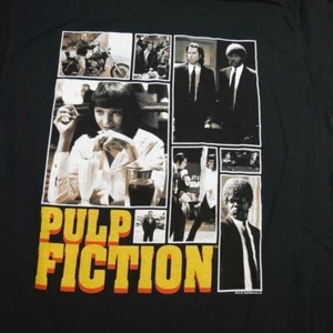 MAGLIETTA T SHIRT AMERICAN CLASSICS PULP FICTION MOVIE uomo M nera Quentin Tarantino - Foto 1 di 3