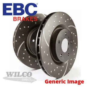 Ford Escort Fiesta Orion Mazda 121 Single EBC Grooved Brake Disc GD316 - Picture 1 of 1