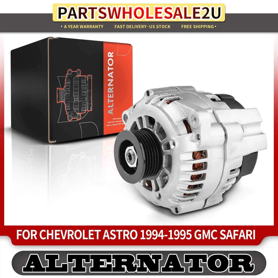 Alternador para Cadillac DeVille Sevilha Pontiac Bonneville 140A 12V CW 6 ranhuras - Imagem 1 de 4
