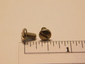 100 18-8 Stainless Steel 6-32 x 1/4" Slotted Pan Head Machine / Terminal Screws - Picture 1 of 1