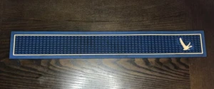 2008 GREY GOOSE VODKA Bar Rail SPILL Mat 23.75 x 3.5 Inches Pub Liquor Blue - Picture 1 of 8