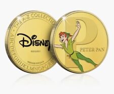 Disney A-Z Collection P Is For Peter Pan Gold Commemorative Coin