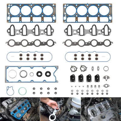 Head Full Gasket Set for 2002-11 Chevy Silverado 1500 Tahoe GMC Sierra 5.3L 4.8L Foto 1 de 4