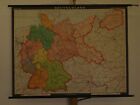 Deutschland politsch BRD  DDR Ostgebiete 1964  Schulwandkarte Wandkarte  ~128x99cm