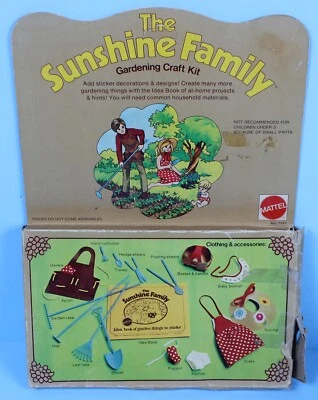 Kit de manualidades de jardinería vintage The Sunshine Family COMPLETO - Muñeca Mattel #7791 Foto 1 de 4