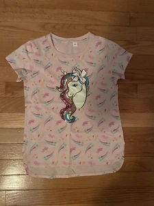 Girls Jojo Siwa Pink Unicorn Shirt Size Medium - Picture 1 of 2