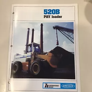 INTERNATIONAL HOUGH DRESSER 520B Payloader BROCHURE 1985 11pgs. - Picture 1 of 7