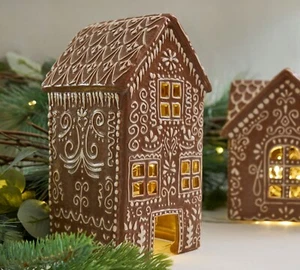 Pottery Barn Lebkuchen Dorfhaus, groß, Weihnachten Urlaub Keramik - Bild 1 von 4