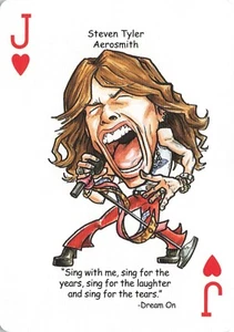 Tarjeta de juego de intercambio único de Steven Tyler Aerosmith - 1 tarjeta - Imagen 1 de 2
