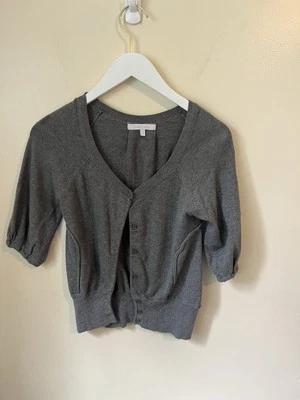 Женский серый кардиган с коротким рукавом Charlotte Russe Y2k свитер размер Small - Изображение 1 из 4