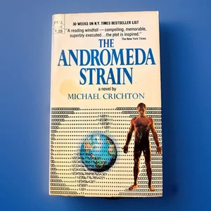 Vintage THE ANDROMEDA STRAIN by MICHAEL CRICHTON Paperback Dell PB 1970 1st VG - Picture 1 of 2