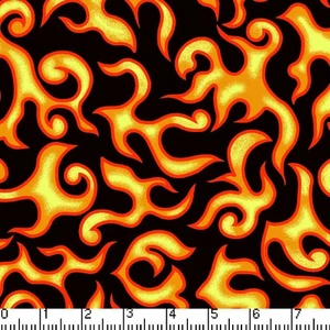 Tela Flame Fire Fat Quarter 18" x 22", acolchado - Imagen 1 de 2