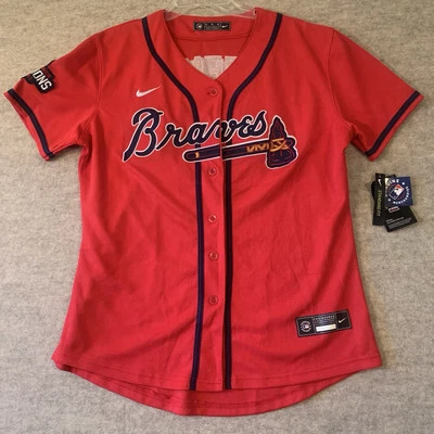 Freddie Freeman Baseball Jersey Nike Atlanta Braves 2021 Red WOMENS XL - READ! - Image 1 of 4