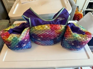 Chaleco salvavidas Speedo Rainbow Mermaid Print Splash Jammer/niños 33-55 libras - Imagen 1 de 11