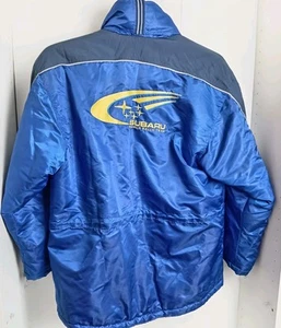 Vintage Official Subaru WRC Rally Coat Jacket Prodrive XL Motorsport McRae - Picture 1 of 9