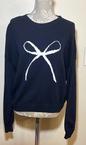 Suéter Pullover Hollister XS Azul Navidad "Arco" Cuello Redondo Tejido Manga Larga - Imagen 1 de 6