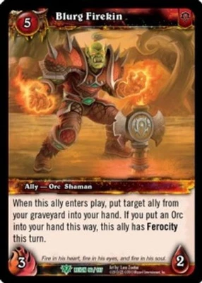 Blurg Firekin - Reign of Fire - World of Warcraft TCG - Bild 1 von 4