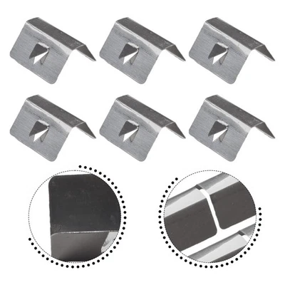 6Pcs Déflecteur de Pluie Vent Canal Clips de Retention Métal pour Clip Heko-G3