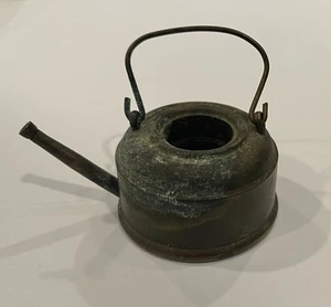 VTG Cast Metal Brass Miniature Tea-Kettle Toy 0.75” H By 2” W Weighs 4 Oz-No Lid - Picture 1 of 9