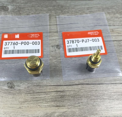 OEM 2PCS of Cooling Fan Switch Coolant Temp Sensor For Honda Accord CR-V Civic - Image 1 of 4