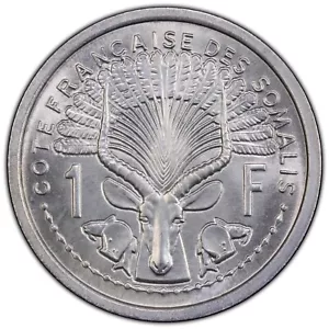 FRENCH SOMALILAND: 1965 1 Franc PCGS MS68 — PCGS FINEST FOR ENTIRE SERIES - Picture 1 of 6