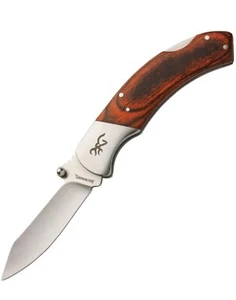 Browning 3220369 Lockback Brown Pakkawood Folding Pocket Knife - Picture 1 of 2