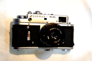 Camera Zorki-4K LEICA with lens INDUSTAR 50 3.5/50 Made in USSR - Picture 1 of 5