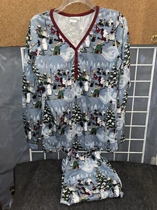 Mumin Baumwolle Weihnachten Pyjama Set Damen klein 34" Brustumfang Martinex Finnland - Bild 1 von 2