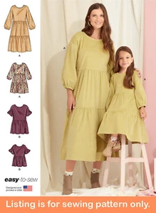 SEWING PATTERN Sew Matching Clothes Clothing - Women Girls Dress Top Outfit 9454 - Picture 1 of 3