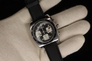 MZ BWC Chronograph Valjoux 7736 Herrenuhr Taucher Handaufzug Edelstahl vintage - Bild 1 von 8
