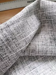 NOBLIS Willis Grey woven canvas texture FABRIC - 10691 25 140x100cm by the metre - Picture 1 of 5