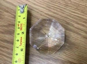 5 Pack! Heritage Schonbek Octagon Crystals - 1 Hole 50mm Size - Bild 1 von 1