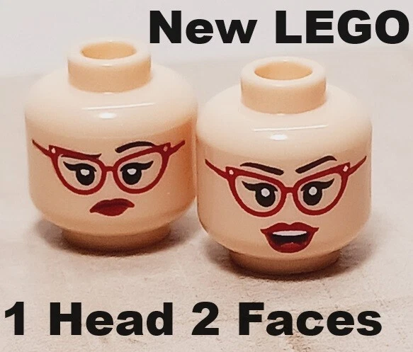 New LEGO Red glasses Cat Eye Lipstick Teeth Mom Teacher Grandma Big Sister Tween - Image 1 of 1