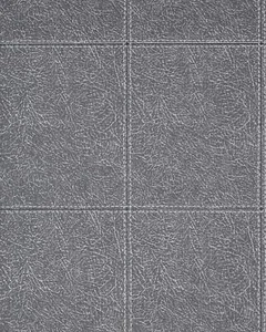 FineDecor Cameden Stitch Tile Leather Effect Charcoal Textured Wallpaper FD42993 - Picture 1 of 4