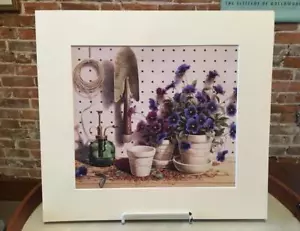 Cesta Longaberger Pansy y Macetas Jardinería Jardín Estampado Artístico Enmarañado - Imagen 1 de 1