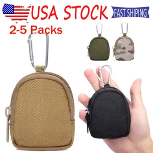 Tactical Mini Wallet Pouch EDC Waist Bag Small Coin Purse Key Card Holder Lot - Picture 1 of 18