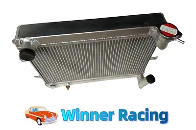 Radiador de aluminio Fit Fiat 124 Spider Coupe 1.4 1.6 1968-1974 Foto 1 de 4