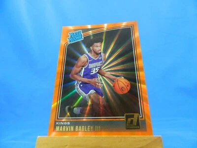 Marvin Bagley III Donruss 208-19 RC Rated Rookie Orange Laser Holo - Image 1 of 2