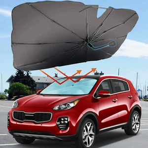 Auto Windshield Umbrella Sun Shade Sunshade Front UV Heat Block Reflective Cover - Picture 1 of 12