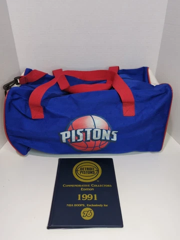 Detroit Pistons Fan Lot cards and duffle bag "hard work pays off" Cover