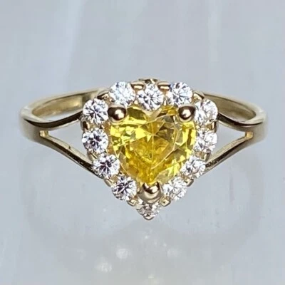 14K Authentic Solid Yellow Gold Ring Size 3 - Image 1 of 4