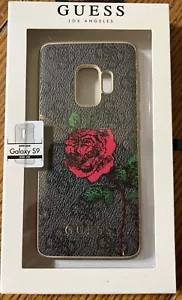 Custodia rigida GUESS grigio/rosso rosa per Galaxy S9. Nuovo con etichetta - Foto 1 di 4