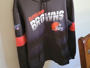 Cleveland Browns Hoodie Men’s Large Pullover Nike, NFL Football Logo Sweatshirt