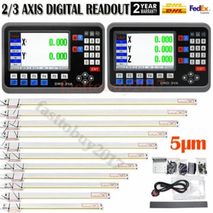 2/3Axis DRO Display LCD Digital Readout Linear Scale Encoder CNC Milling Lathe - Picture 1 of 52