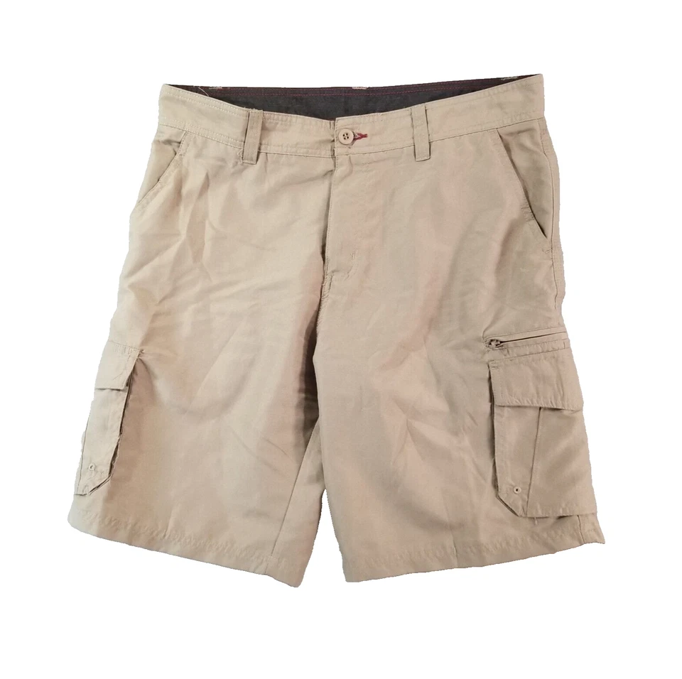 Burnside Carga Senderismo Pantalones Cortos Hombre 34x10 Beige Ligero Dri-Fit Exterior Foto 1 de 4