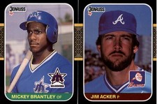 1987 Donruss Baseball (1-200) - YOU PICK THE CARD