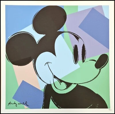 ANDY WARHOL * Mickey Mouse * lithograph * 50x50 cm*limited # xx/500 CMOA signed - Bild 1 von 4