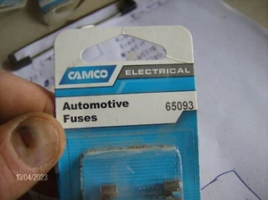 PAQUETE DE 5 FUSIBLES DE VIDRIO CAMCO ELÉCTRICOS AUTOMOTRICES 65093 - Imagen 1 de 2