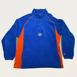 Starter Florida Gators blu 1/4 zip pile camicia pullover giacca 2XL felpa - Foto 1 di 11